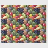 Früchte und Veggies Packpapier (Flach)