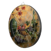 Früchte und Wein mit Herbst-Farben Dartscheibe (Vorderseite rechts)