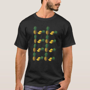 Früchte-Vegane-Ananas-Muster-Fruitarian-Ananas T-Shirt
