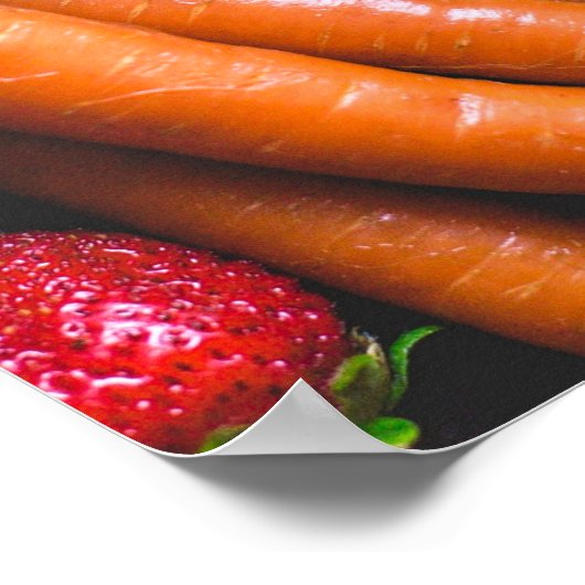 Früchte & Veggies Küchenplakat Poster (Ecke)