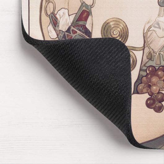 Früchte von Alphonse Mucha Mousepad (Ecke)