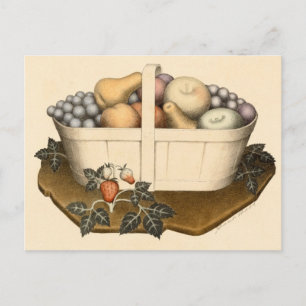 Früchte von Grant Wood Postkarte