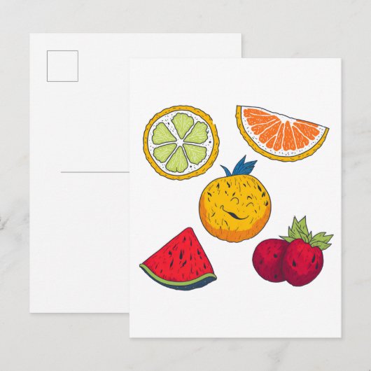 Früchte von Nico Postkarte (Vorne/Hinten)