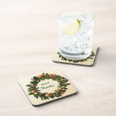 Früchte Wreath Erntedank-Korken-Untersetzer Untersetzer (Rechte Seite)