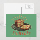Früchtebrot Früchte Kuchen Postkarte (Vorne/Hinten)