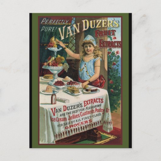 Fruchteextrakt Kochen Backen Postkarte (Vorderseite)