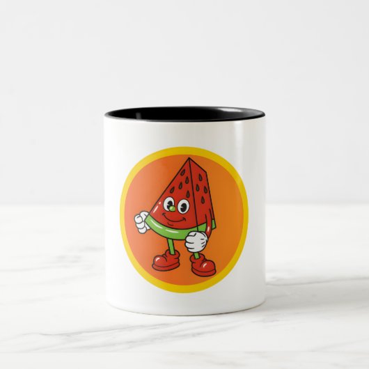 Früchtefreunde Zweifarbige Tasse (Mittel)