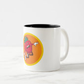 Früchtefreunde Zweifarbige Tasse (VorderseiteRechts)