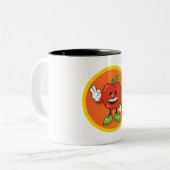 Früchtefreunde Zweifarbige Tasse (Vorderseite Links)