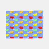 Fruchteis-Pop-Muster Fleecedecke (Vorderseite (Horizontal))