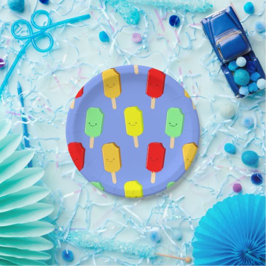 Fruchteis-Pop-Muster Pappteller (Party)