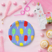 Fruchteis-Pop-Muster Pappteller (Party)