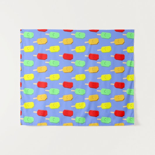 Fruchteis-Pop-Muster Wandteppich (Vorderseite (Horizontal))