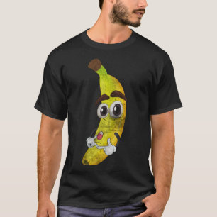 Früchteliebhaber Kawaii Süße Cartoon-Banane Gesund T-Shirt