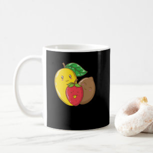 Früchtemix mit Mango, Erdbeere und Kiwi Kaffeetasse