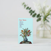 FRUCHTEN DER SAISON - FARBILES TULIPS-MONOGRAMM, b Visitenkarte (Stehend Vorderseite)