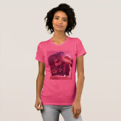 FRUCHTEN DER SAISON/HANDWERKE UND BUTTERFLY Pink T-Shirt (Vorne ganz)