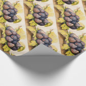 FRUCHTEN DER SAISON / PLATZ MIT FEIERN UND GRÜNEN  GESCHENKPAPIER (Ecke)