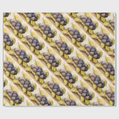 FRUCHTEN DER SAISON / PLATZ MIT FEIERN UND GRÜNEN  GESCHENKPAPIER (Flach)