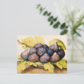 FRUCHTEN DER SAISON / PLATZ MIT FEIERN UND GRÜNEN  POSTKARTE (Stehend Vorderseite)