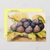 FRUCHTEN DER SAISON / PLATZ MIT FEIERN UND GRÜNEN  POSTKARTE (Vorne/Hinten)