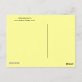 FRUCHTEN DER SAISON / PLATZ MIT FEIERN UND GRÜNEN  POSTKARTE (Rückseite)