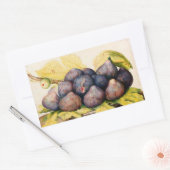 FRUCHTEN DER SAISON / PLATZ MIT FEIERN UND GRÜNEN RECHTECKIGER AUFKLEBER (Umschlag)