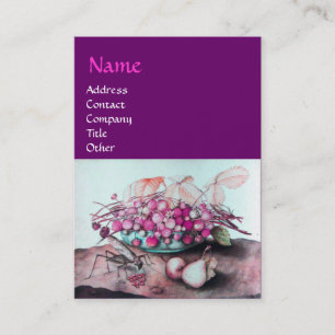 FRUCHTEN DER SAISON /STRAWBERRIES,PEARS VISITENKARTE