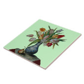 FRUCHTEN DER SAISON, TULIPS IN VASE UND HEILIGE, w Fliese (Seite)