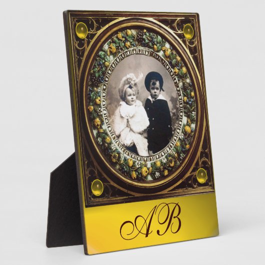 FRUCHTENINNENRENAISSANCE OBST MONOGRAMM FOTOPLATTE (Seite)