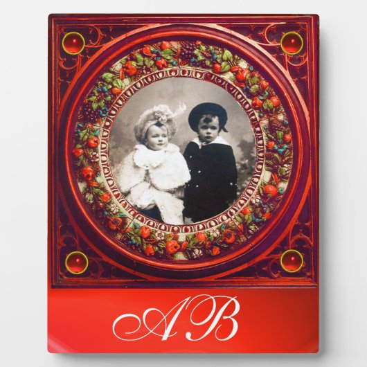 FRUCHTENINNENRENAISSANCE OBST MONOGRAMM FOTOPLATTE (Vorderseite)