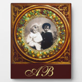 FRUCHTENINNENRENAISSANCE OBST MONOGRAMM FOTOPLATTE (Vorderseite)