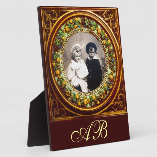 FRUCHTENINNENRENAISSANCE OBST MONOGRAMM FOTOPLATTE (Seite)