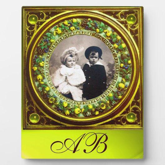 FRUCHTENINNENRENAISSANCE OBST MONOGRAMM FOTOPLATTE (Vorderseite)