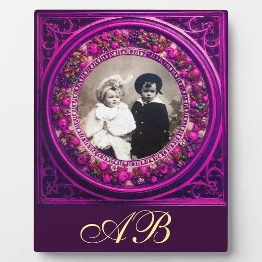 FRUCHTENINNENRENAISSANCE OBST MONOGRAMM FOTOPLATTE (Vorderseite)