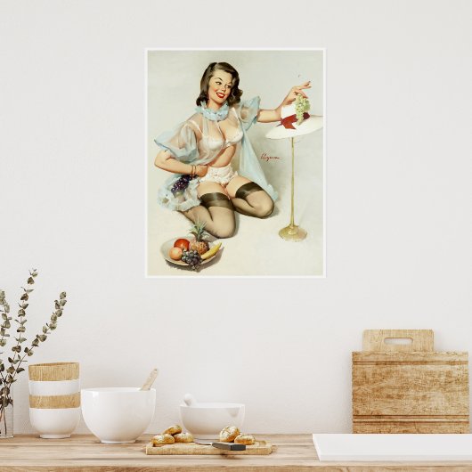 Fruchtes Button Poster (Küche)