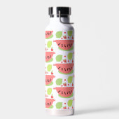 Früchtesalat-Schale Wassermelone Erdbeeren Trinkflasche (Links)