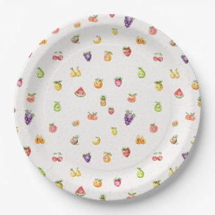 Früchtethema Pappteller