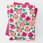 Früchtewaschpapier Geschenkpapier Set (Beispiel)