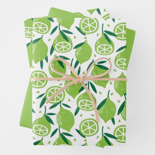 Früchtewaschpapier Geschenkpapier Set (Beispiel)