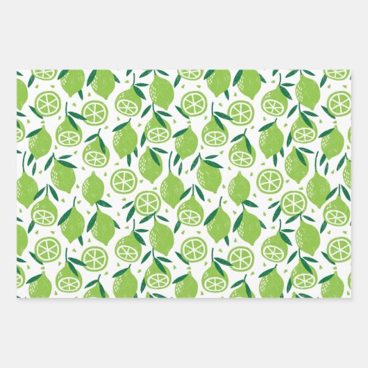 Früchtewaschpapier Geschenkpapier Set (Vorderseite)