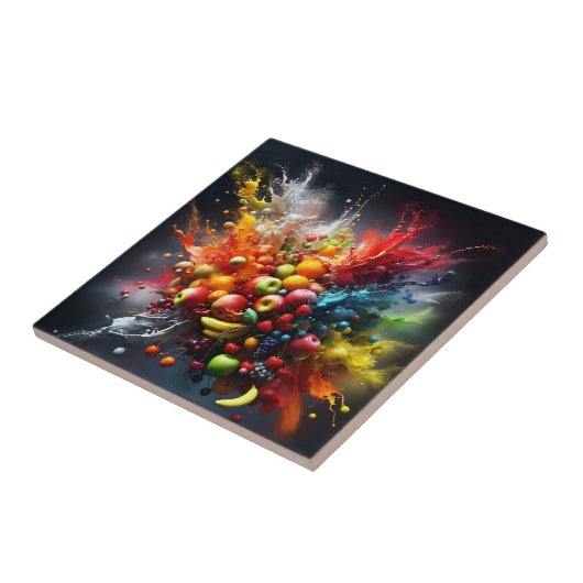 Fruchtexplosion Fliese (Seite)