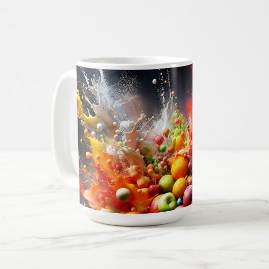 Fruchtexplosion Kaffeetasse (Vorderseite Links)