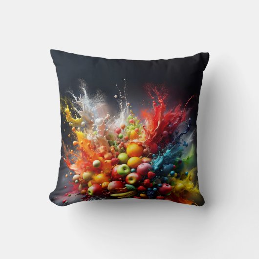 Fruchtexplosion Kissen (Vorderseite)