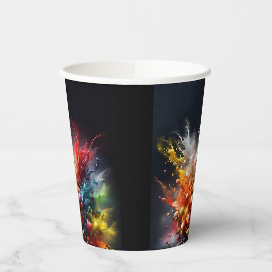 Fruchtexplosion Pappbecher (Links)