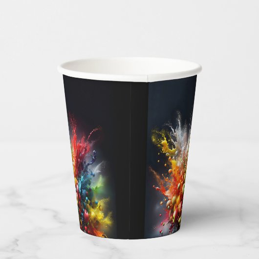 Fruchtexplosion Pappbecher (Rechts)