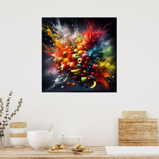 Fruchtexplosion Poster (Küche)