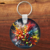 Fruchtexplosion Schlüsselanhänger (Rückseite)