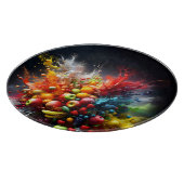 Fruchtexplosion Schneidebrett (Ecke)