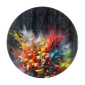 Fruchtexplosion Schneidebrett (Vorderseite)